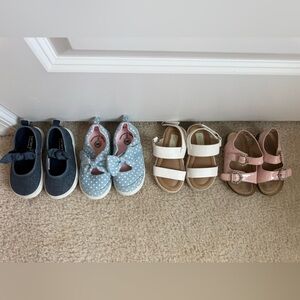 Kids White Double-Strap Sandals - Comfortable Everyday Sandals